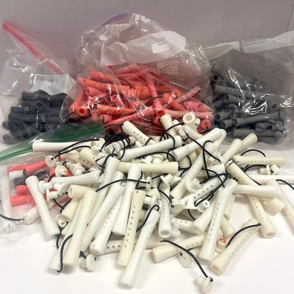Vintage Plastic Perm Curler Rods for Retro Hairstyles Over 200 Rods